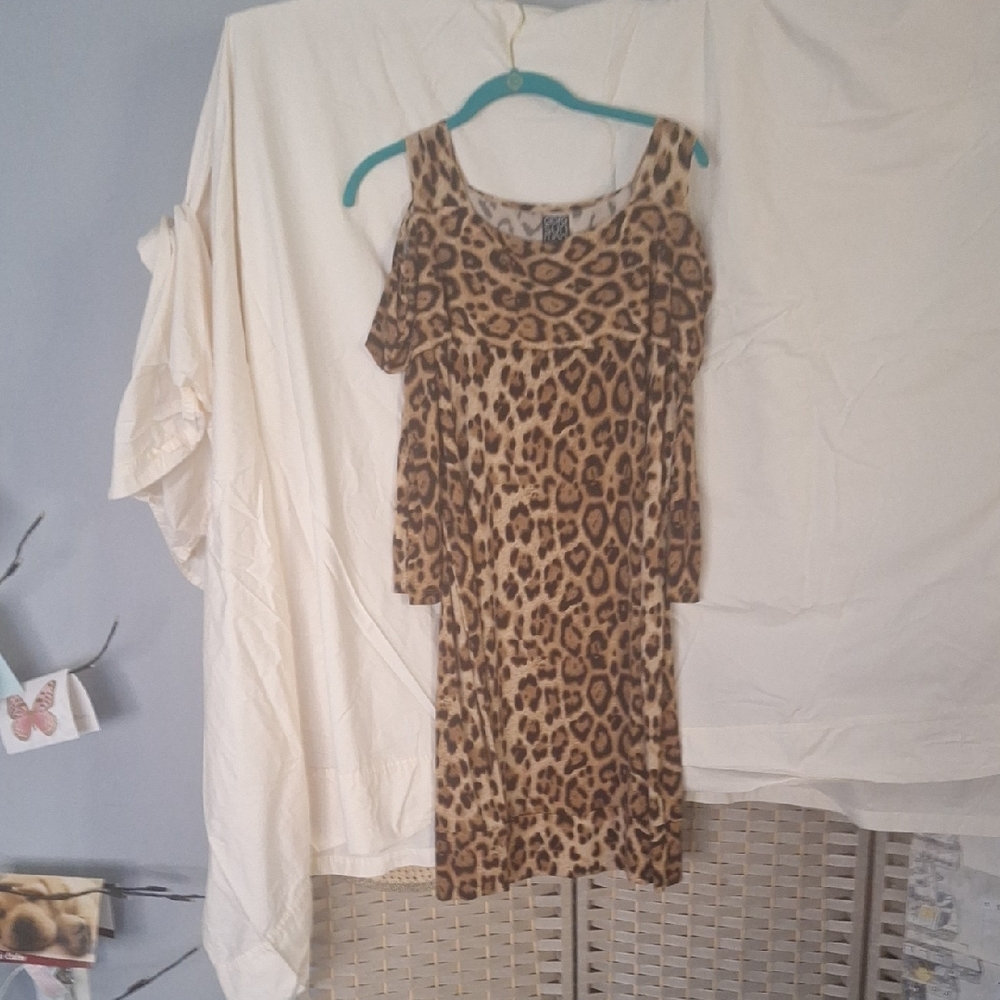Leopard Off Shoulder Dress
